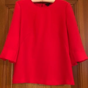 Ann Taylor 3/4 Coral Sleeve Blouse